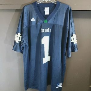 Vintage Notre Dame adidas football jersey men XXL